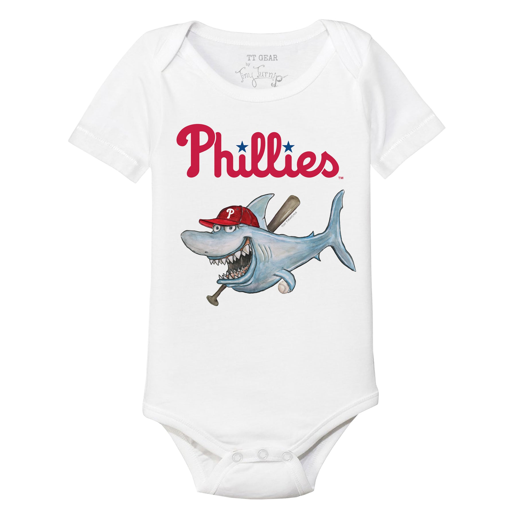 Philadelphia Phillies Shark Short Sleeve Snapper