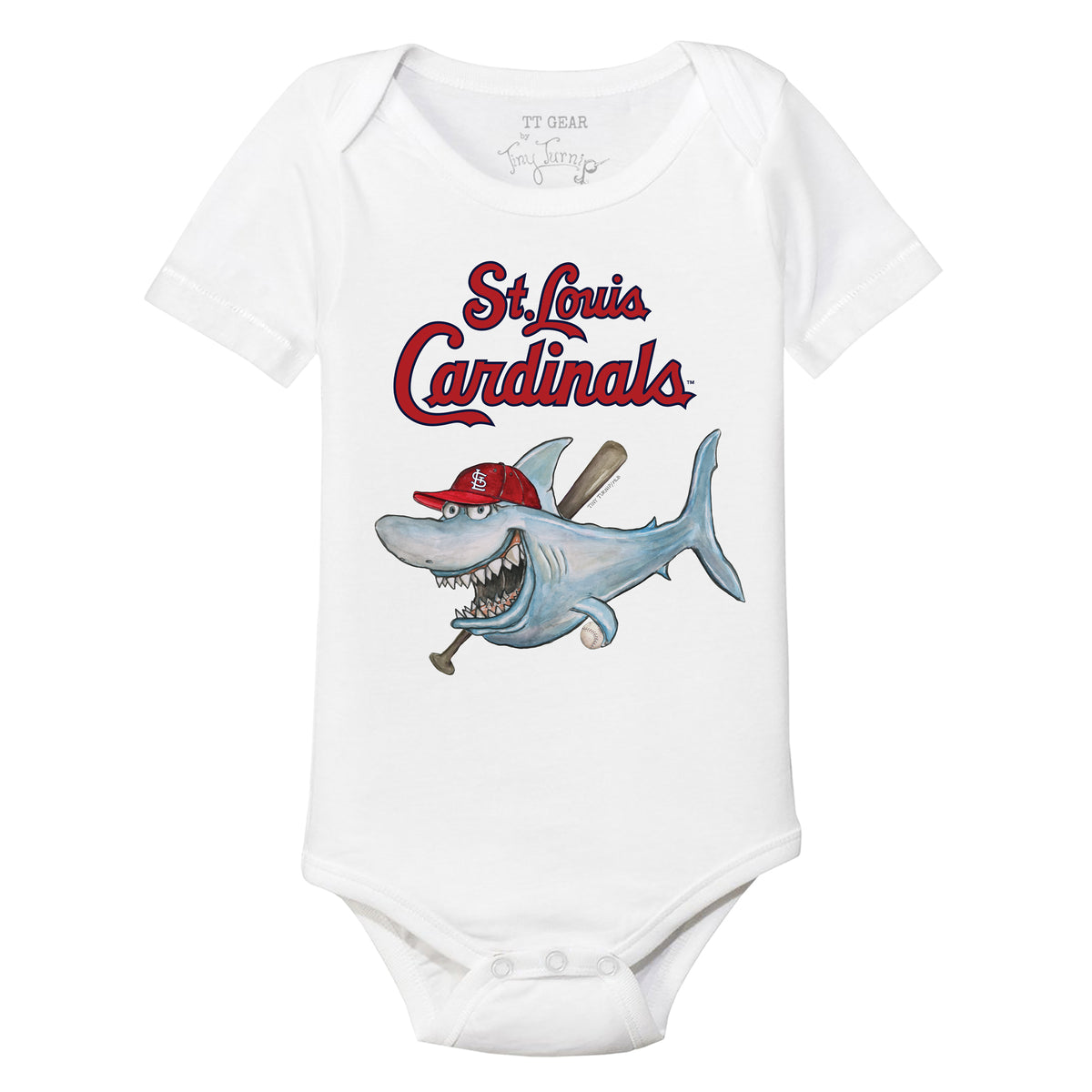 St. Louis Cardinals Shark Short Sleeve Snapper