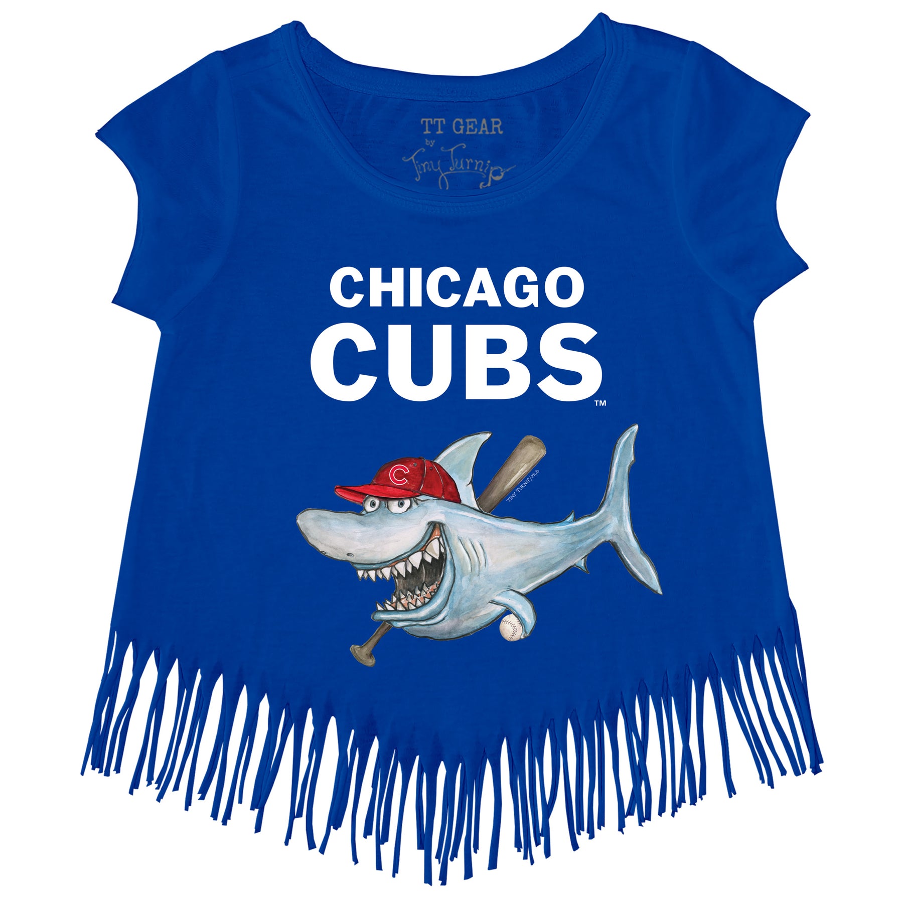 Chicago Cubs Shark Fringe Tee