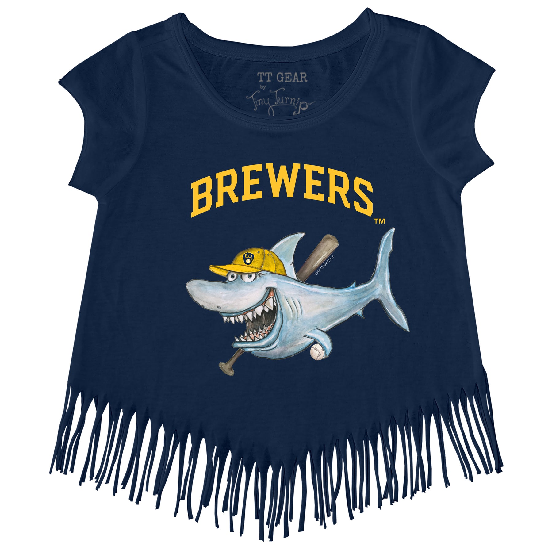 Milwaukee Brewers Shark Fringe Tee