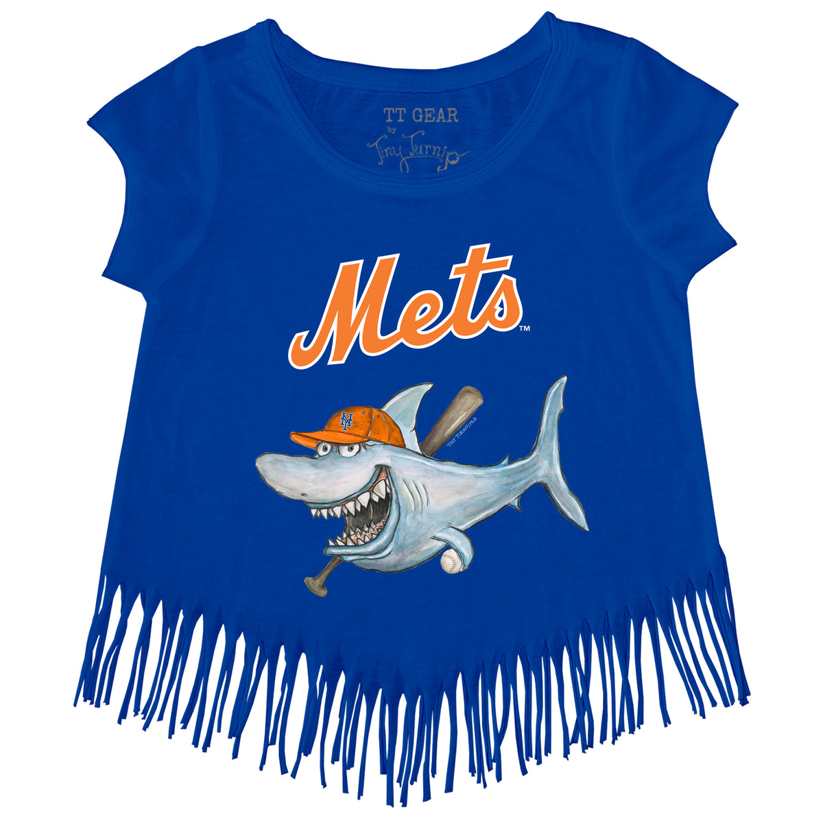 New York Mets Shark Fringe Tee