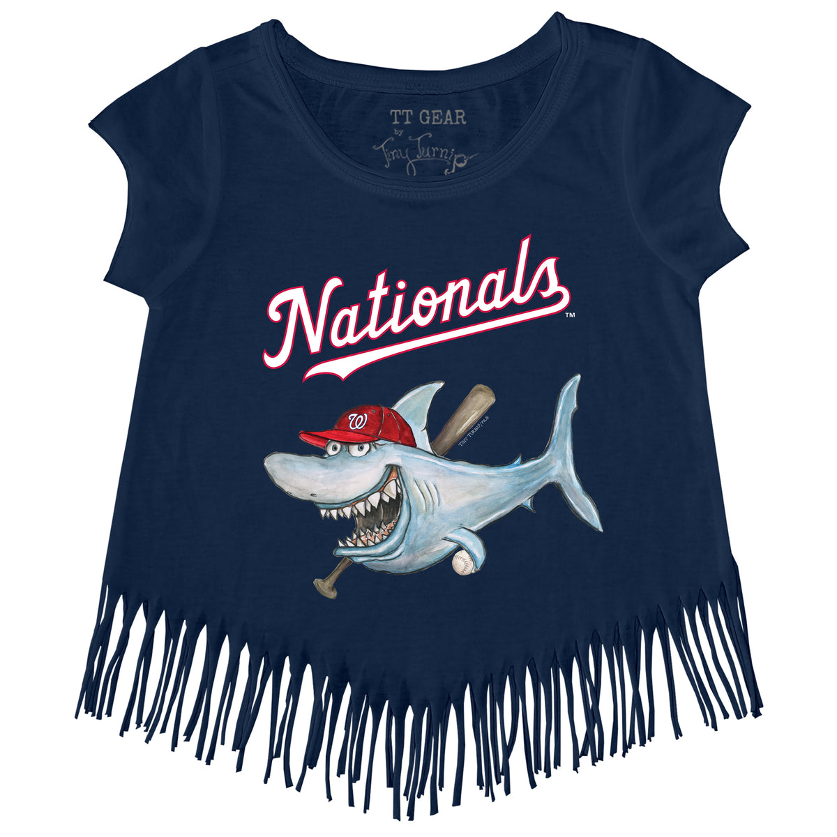 Washington Nationals Shark Fringe Tee