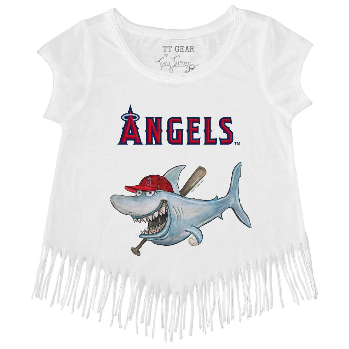 Los Angeles Angels Shark Fringe Tee
