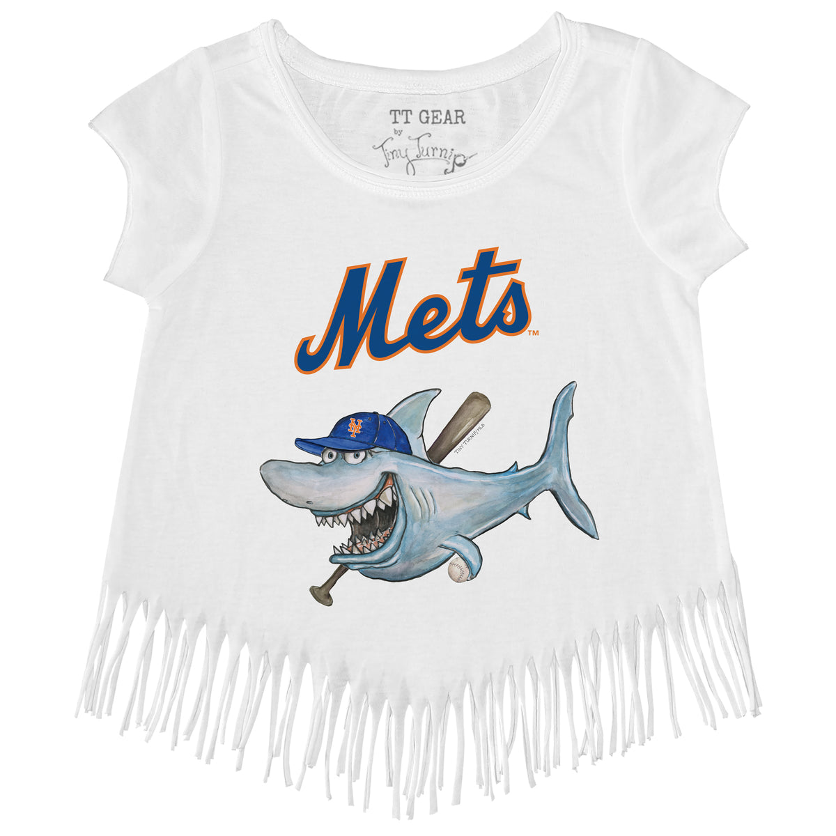 New York Mets Shark Fringe Tee