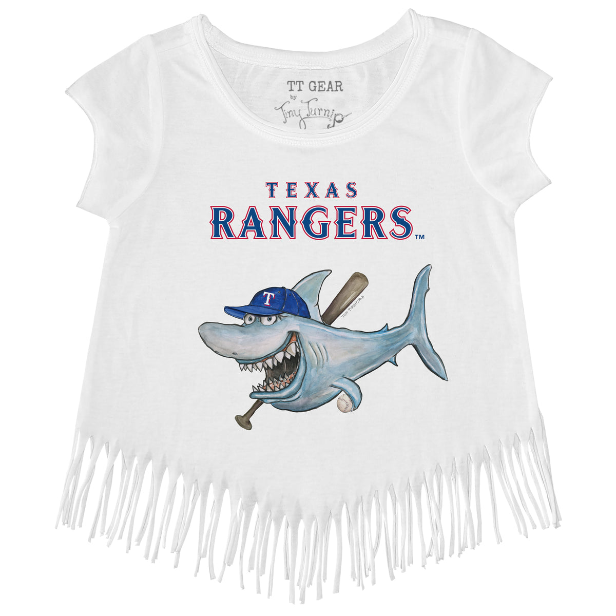 Texas Rangers Shark Fringe Tee