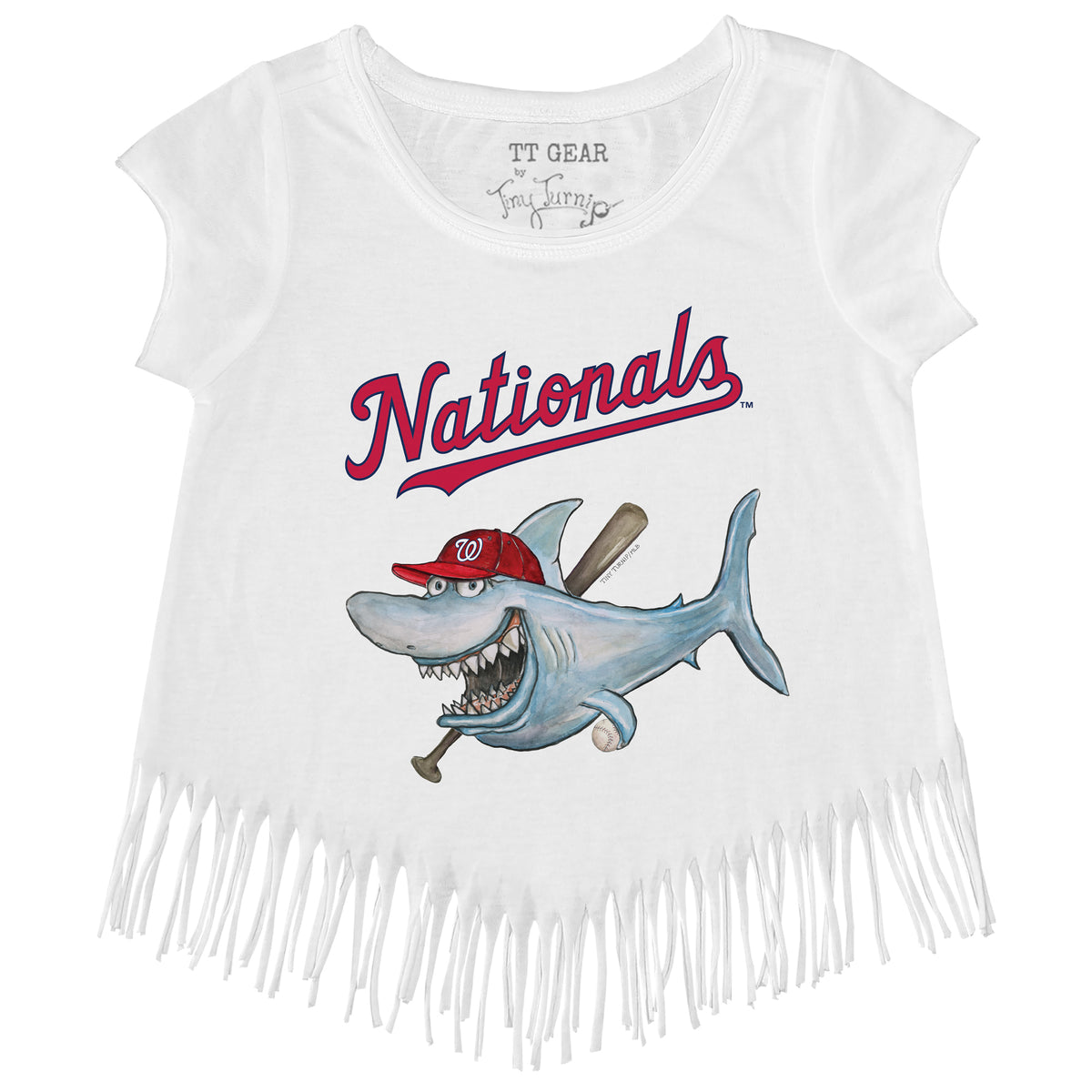 Washington Nationals Shark Fringe Tee