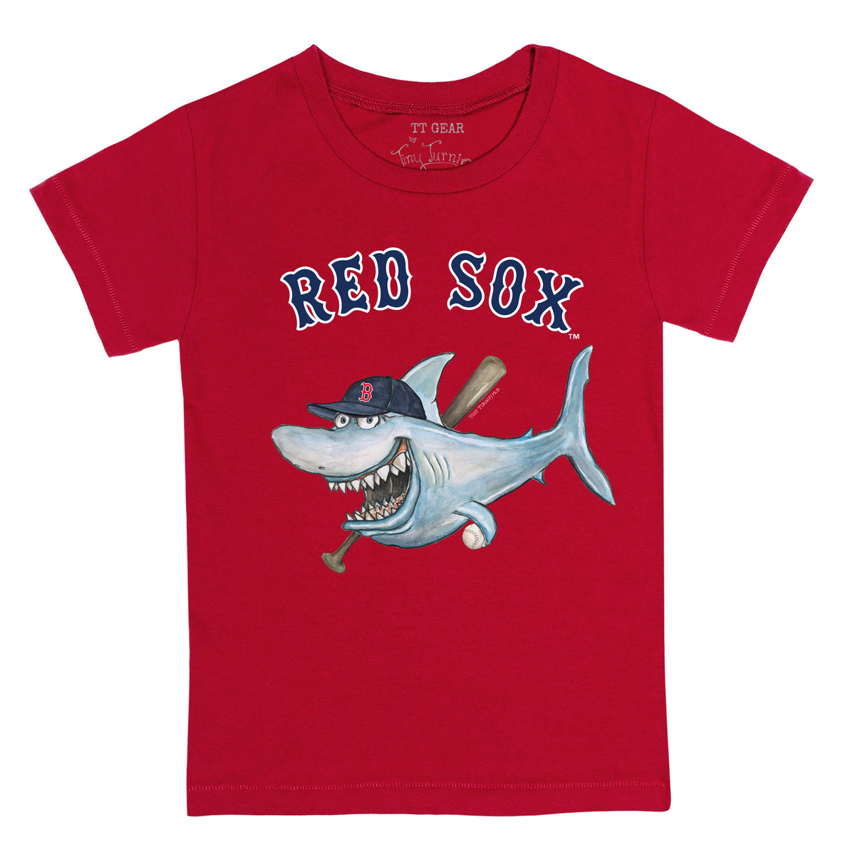 Boston Red Sox Tiny Turnip Women's Shark Logo T-Shirt - White