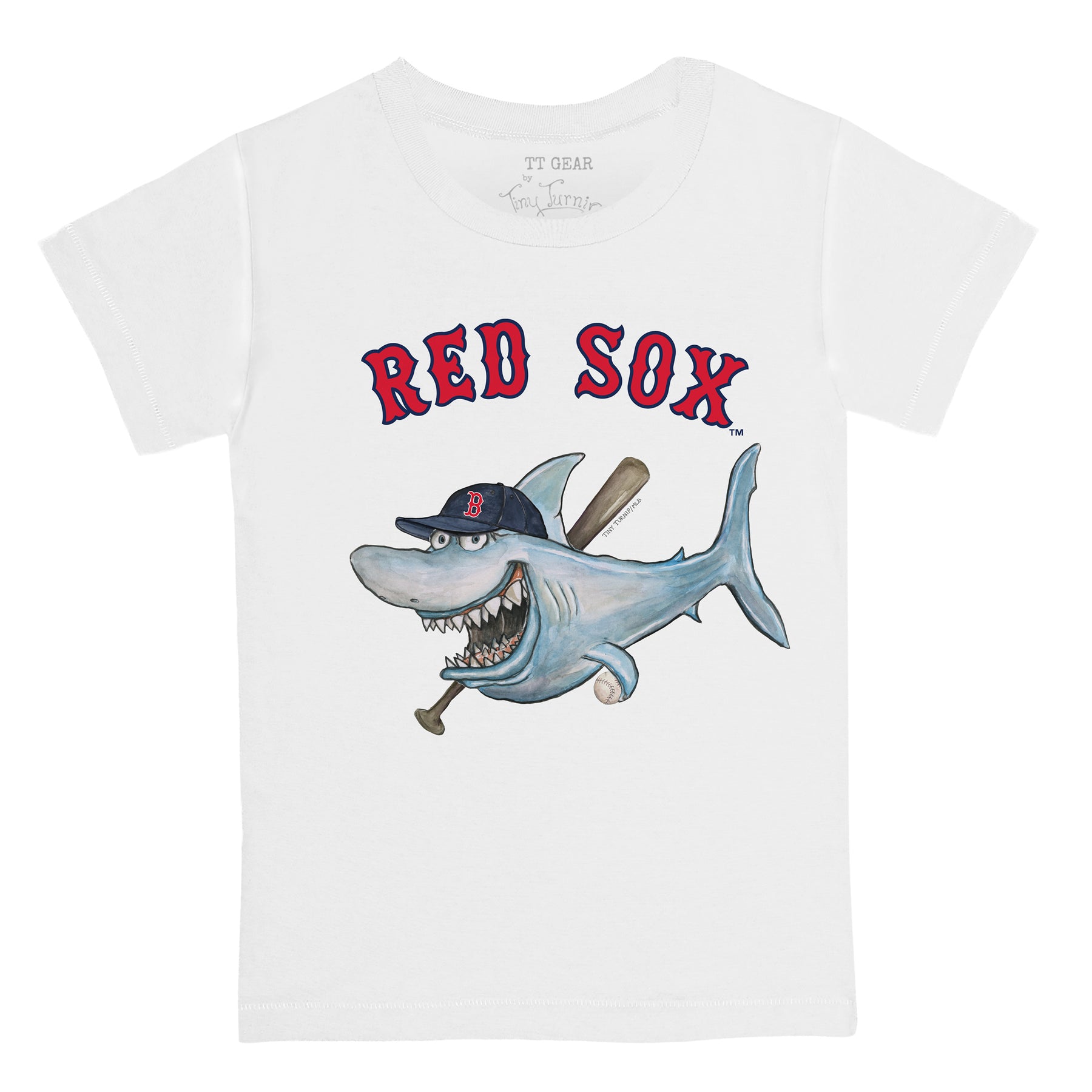 Boston Red Sox Tiny Turnip Women's Slugger 3/4-Sleeve Raglan T-Shirt - White /Black
