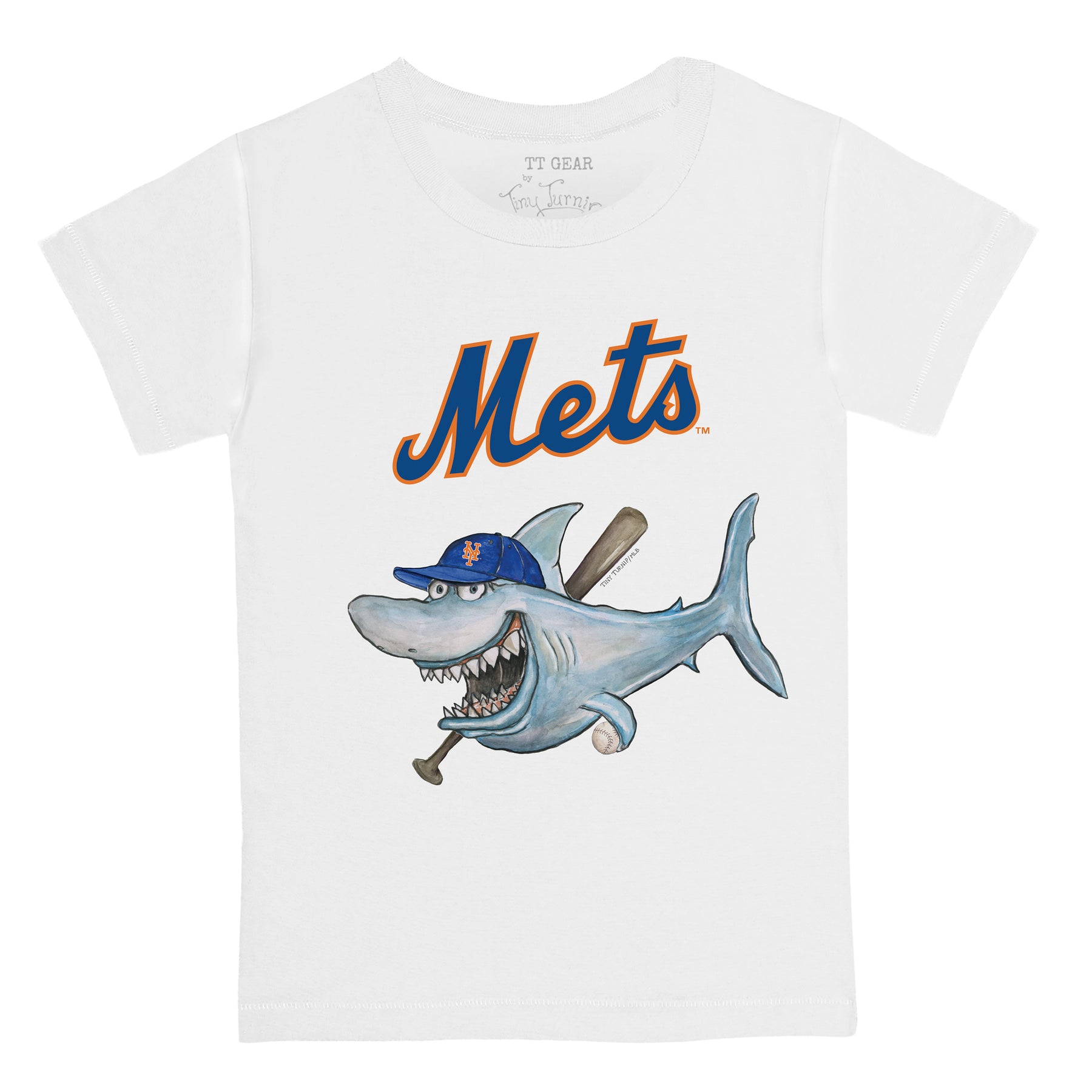 Lids New York Mets Tiny Turnip Youth TT Rex Raglan 3/4 Sleeve T-Shirt -  White/Black