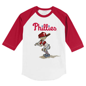 Philadelphia Phillies Slugger 3/4 Red Sleeve Raglan