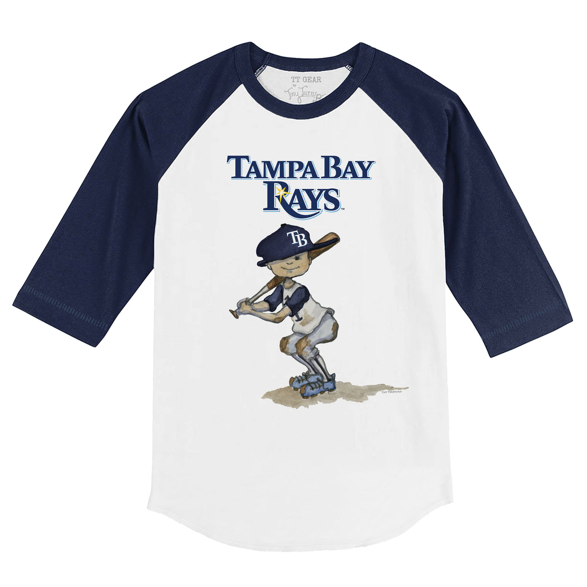 Tiny Turnip Tampa Bay Rays Baseball Love Tee Shirt Women's 2XL / White