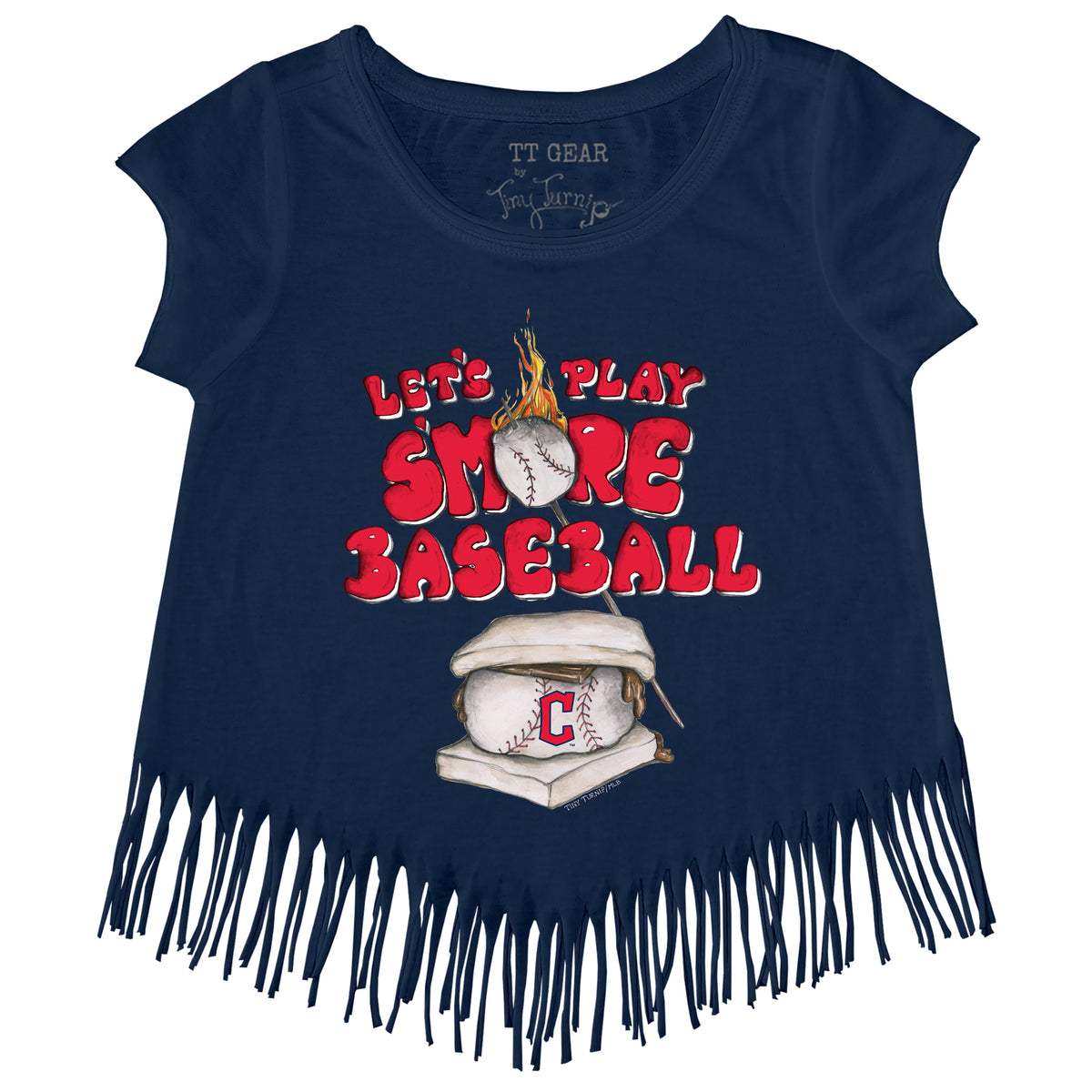 Youth Tiny Turnip Navy Cleveland Guardians Fastball T-Shirt