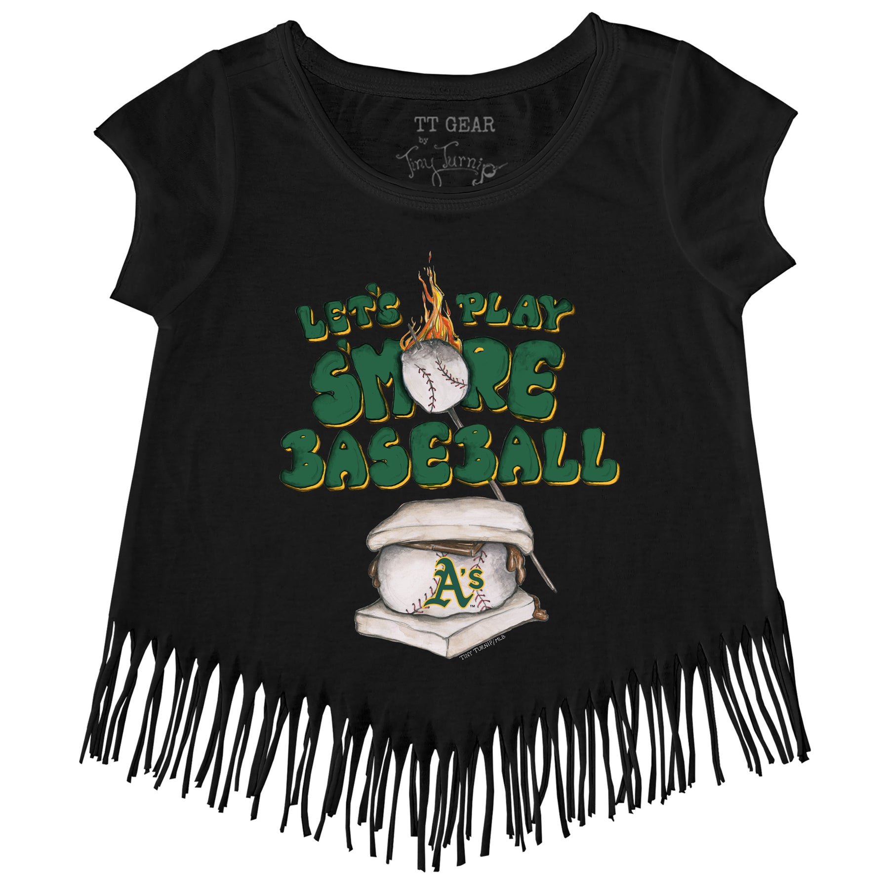 Oakland Athletics S'mores Fringe Tee