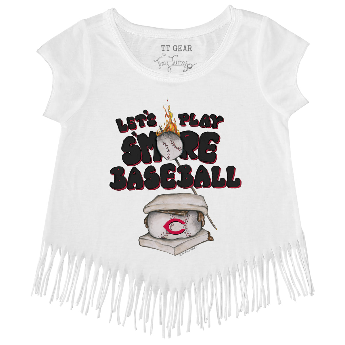 Cincinnati Reds S'mores Fringe Tee