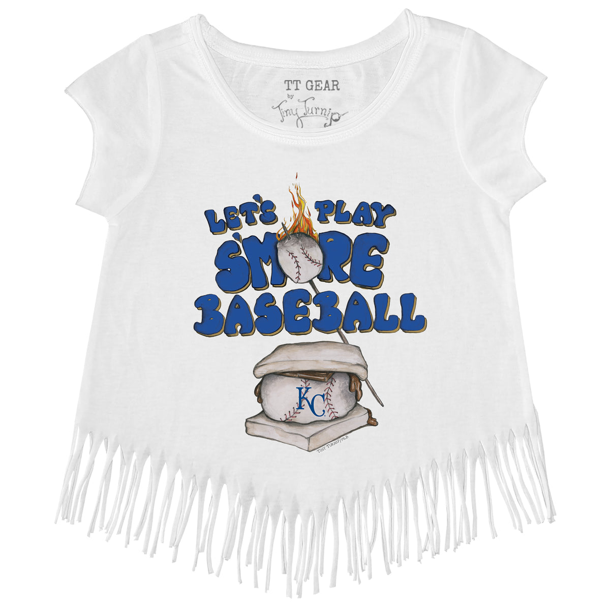 Lids Kansas City Royals Tiny Turnip Women's Kate the Catcher T-Shirt -  White