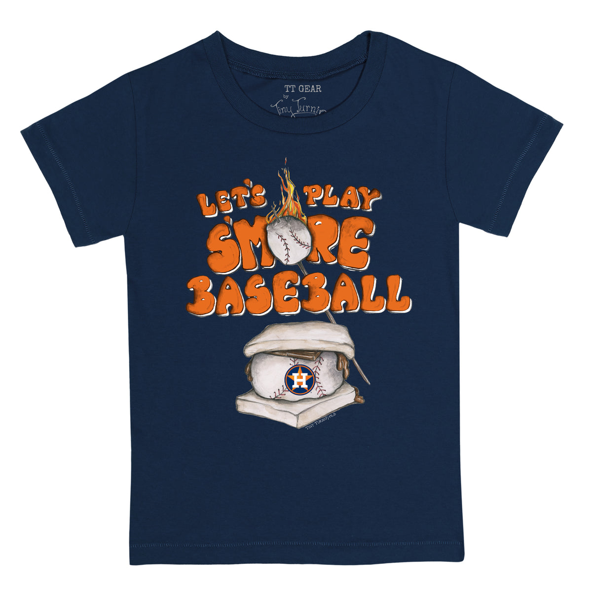 Houston Astros S'mores Tee Shirt 5T / Navy Blue