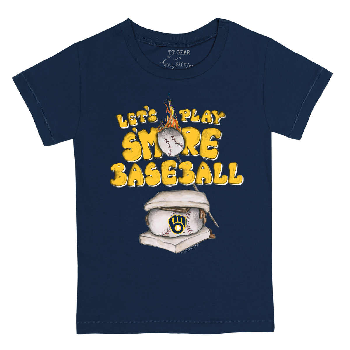 Lids Milwaukee Brewers Tiny Turnip Youth Peace Love Baseball T-Shirt -  White