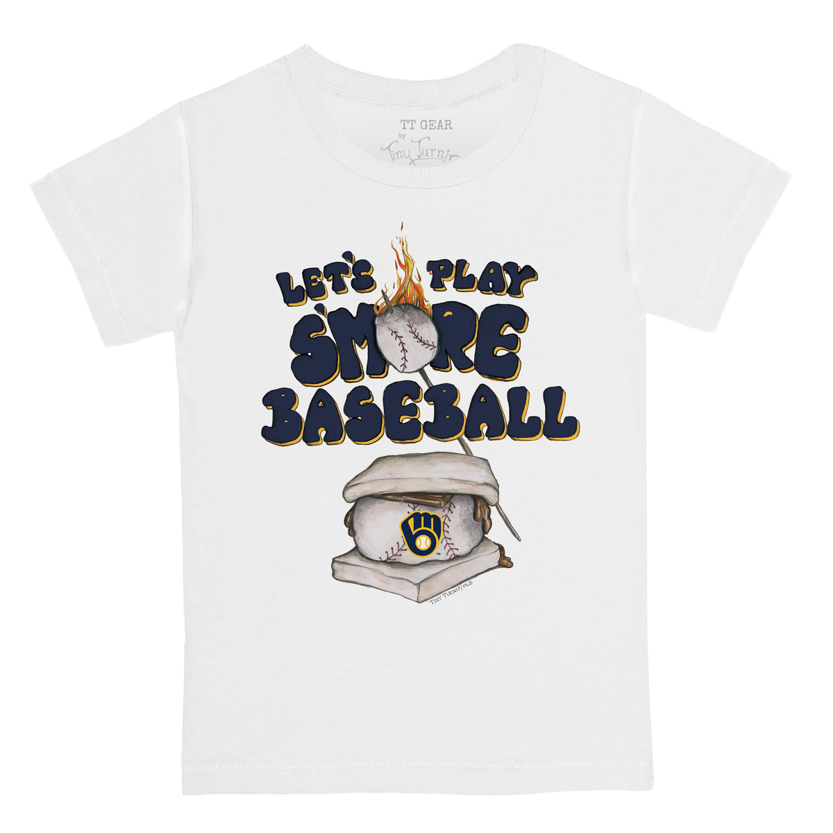 Lids Milwaukee Brewers Tiny Turnip Youth Lucky Charm T-Shirt - White
