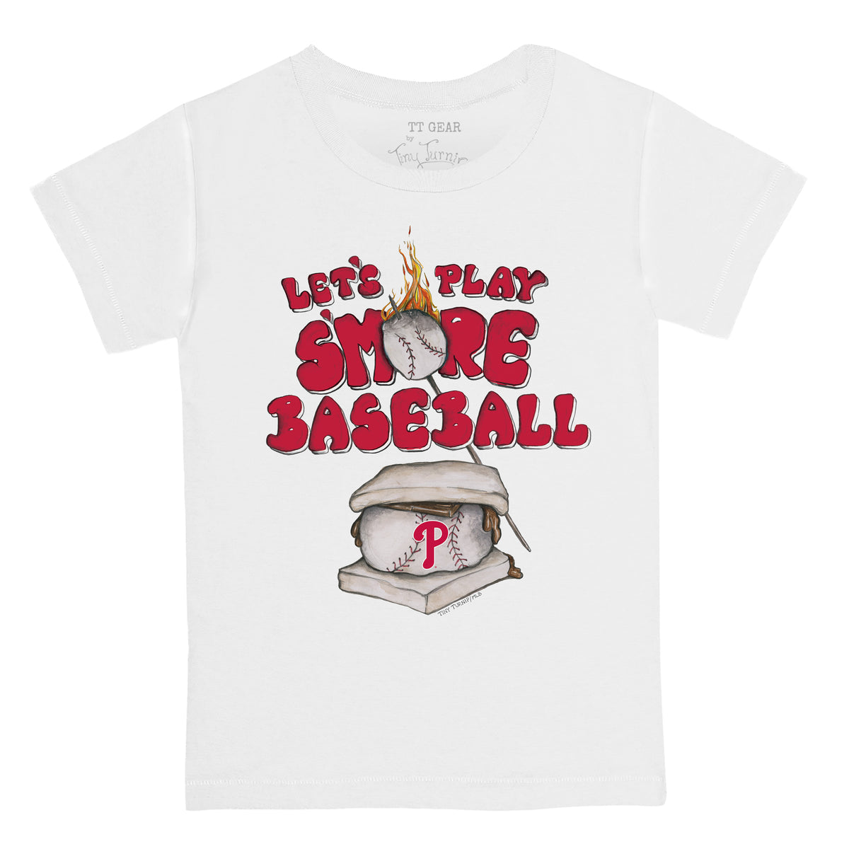 Lids Philadelphia Phillies Tiny Turnip Women's Caleb 3/4-Sleeve Raglan T- Shirt - White/Red