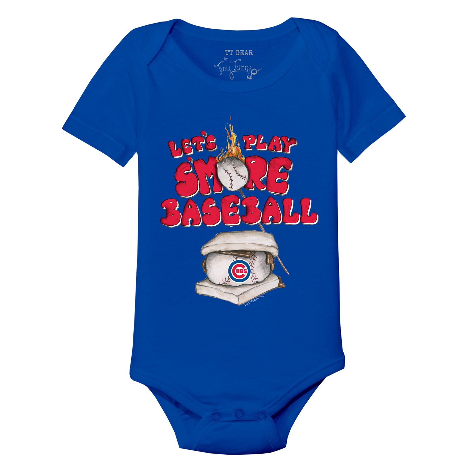 Chicago Cubs S'mores Short Sleeve Snapper