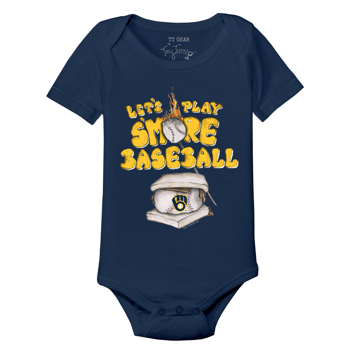 Milwaukee Brewers S'mores Short Sleeve Snapper