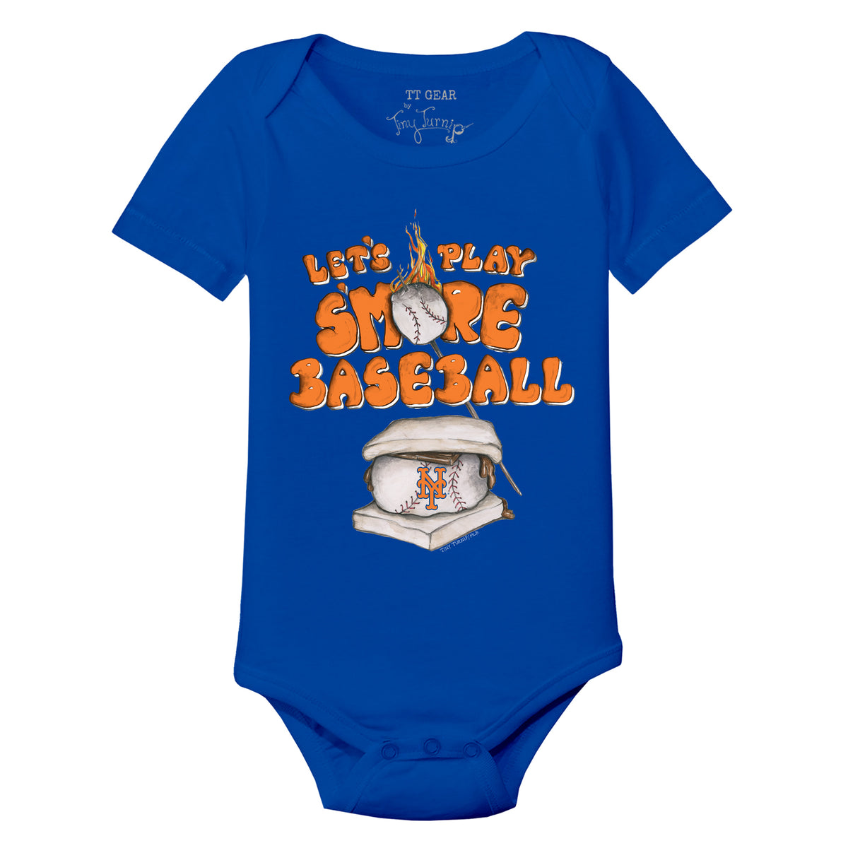 New York Mets S'mores Short Sleeve Snapper