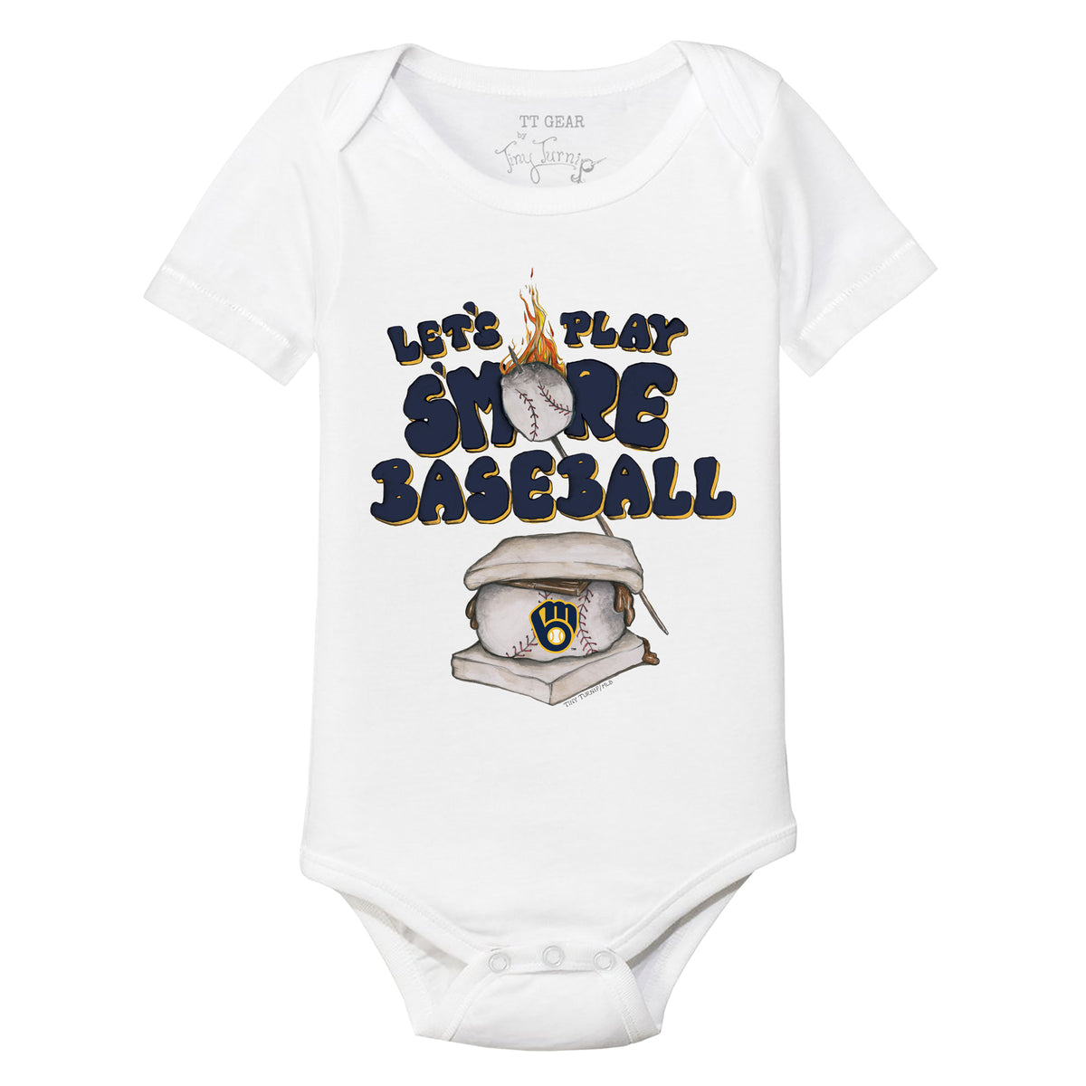 Milwaukee Brewers S'mores Short Sleeve Snapper