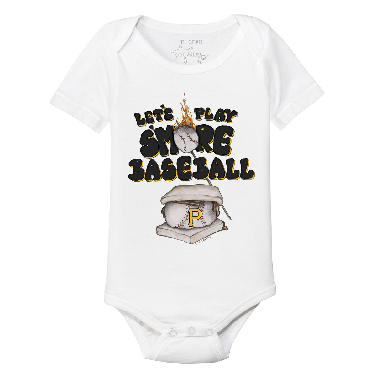 Tiny Turnip Houston Astros Infant Navy Baseball Cross Bats Bodysuit