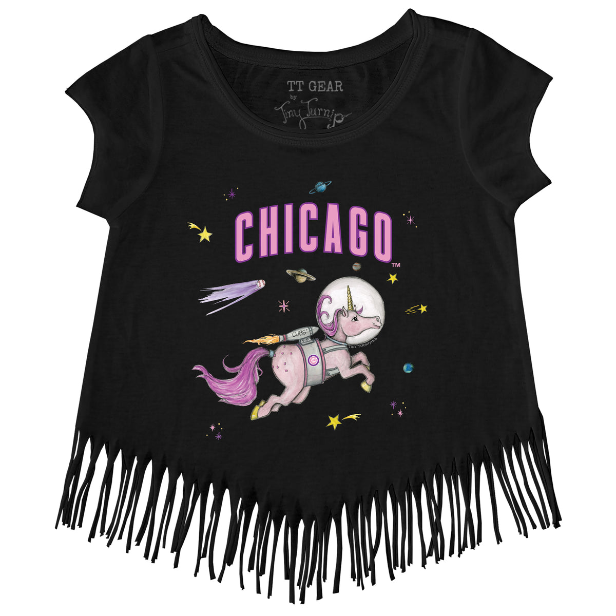 Mlb Chicago Cubs Girls' Crew Neck T-shirt : Target