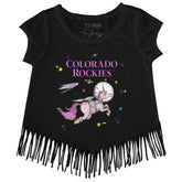 Colorado Rockies Space Unicorn Fringe Tee