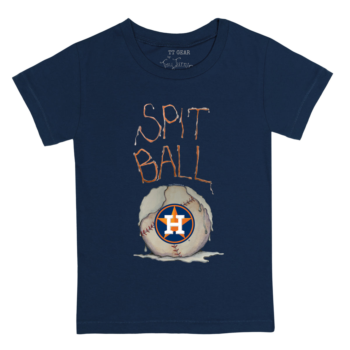 Chicago Cubs Tiny Turnip Toddler Spit Ball T-Shirt - Royal