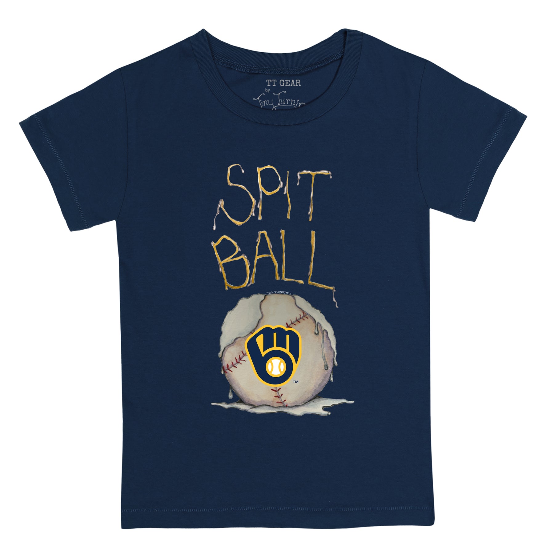 Milwaukee Brewers Spit Ball Tee Shirt