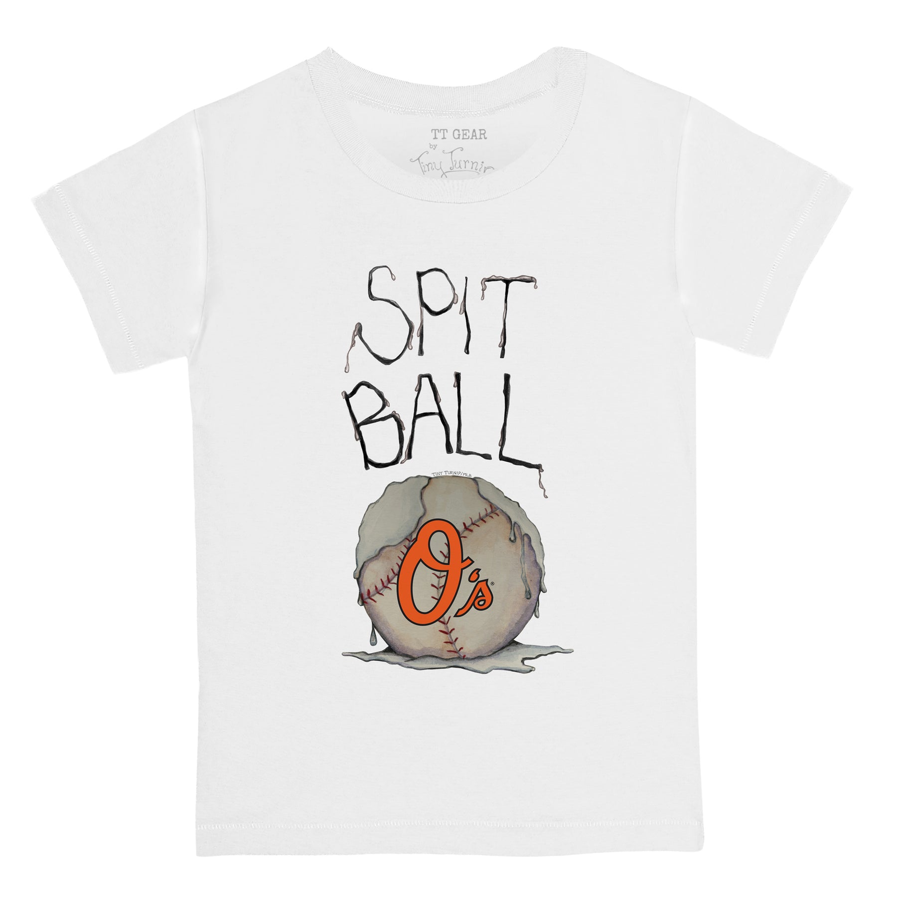 Youth Tiny Turnip White Baltimore Orioles Teddy Boy T-Shirt Size: Extra Large