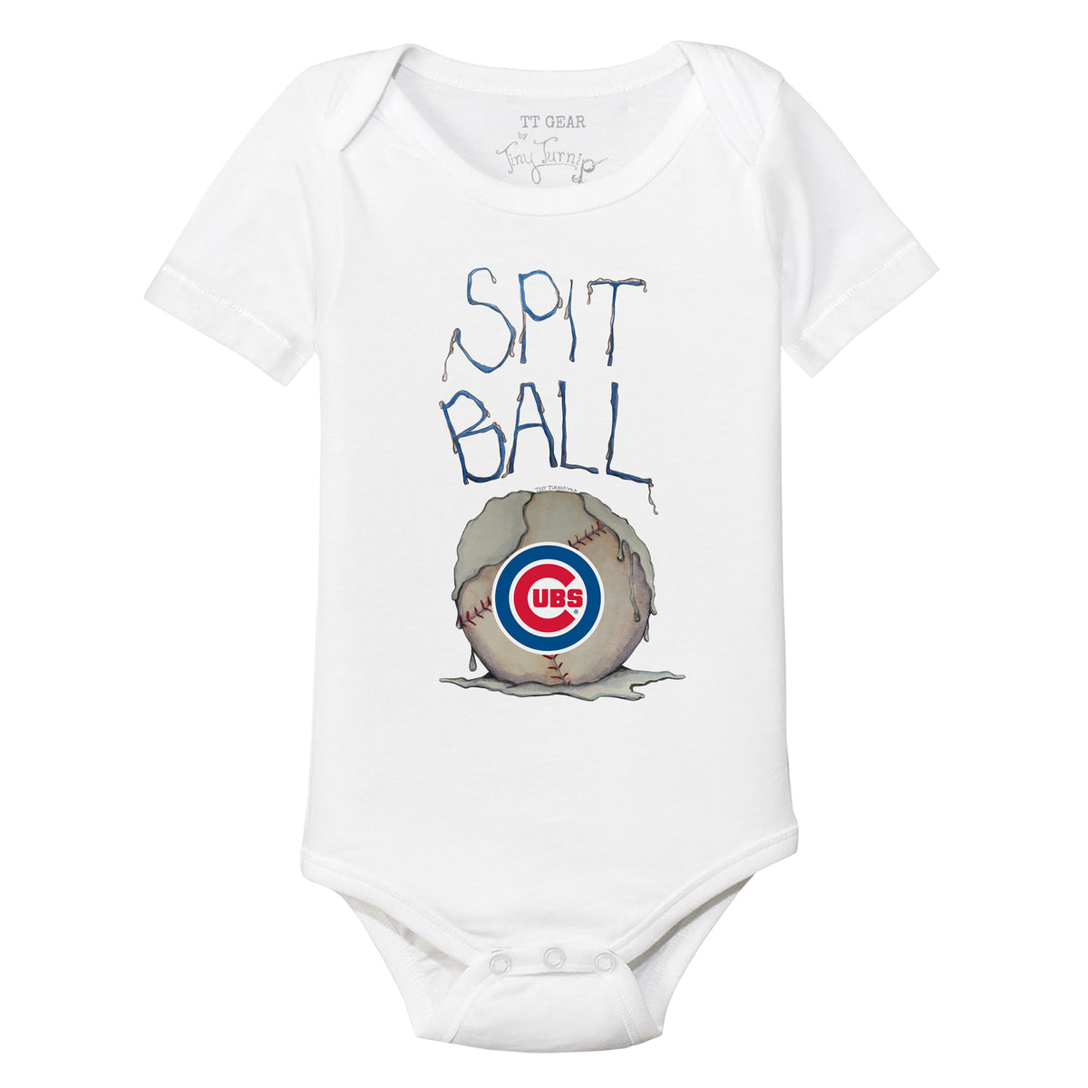Chicago Cubs Spit Ball Short Sleeve Snapper