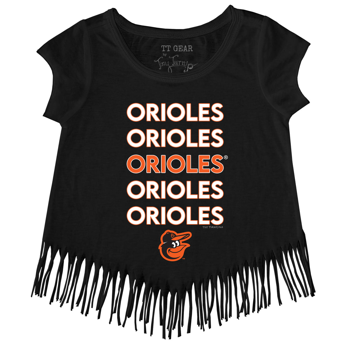 Baltimore Orioles Stacked Fringe Tee