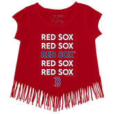 Boston Red Sox Stacked Fringe Tee