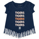 Detroit Tigers Stacked Fringe Tee