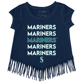 Seattle Mariners Stacked Fringe Tee