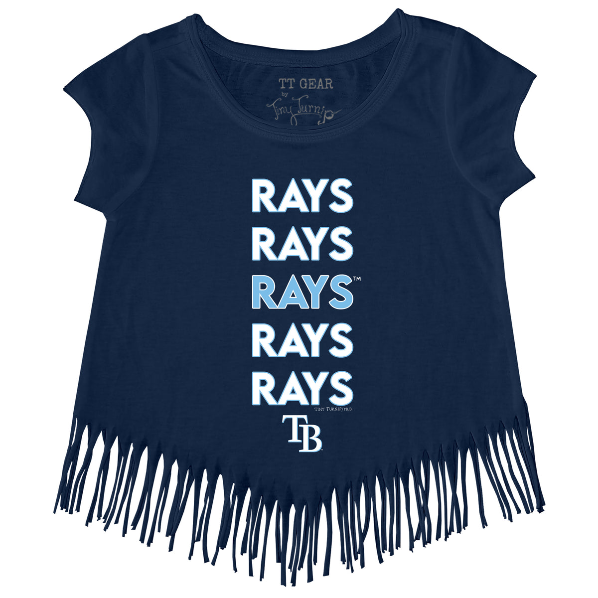 Tampa Bay Rays Stacked Fringe Tee