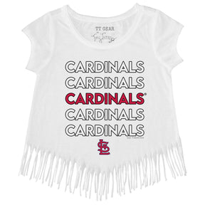 St. Louis Cardinals Stacked Fringe Tee