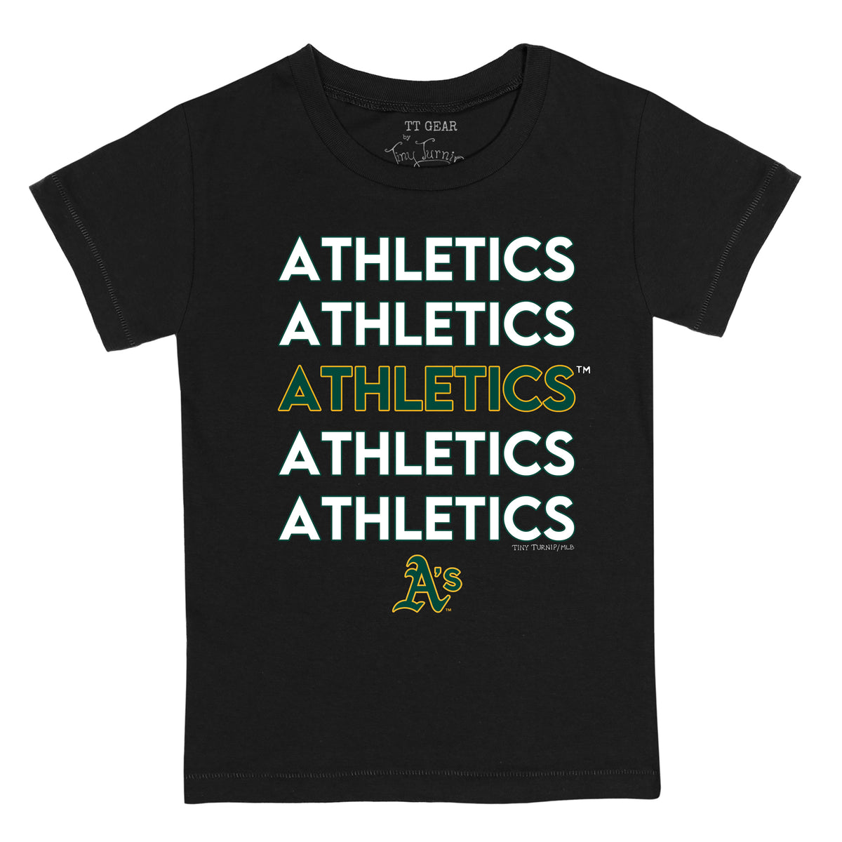 Oakland Athletics Stacked Tee Shirt