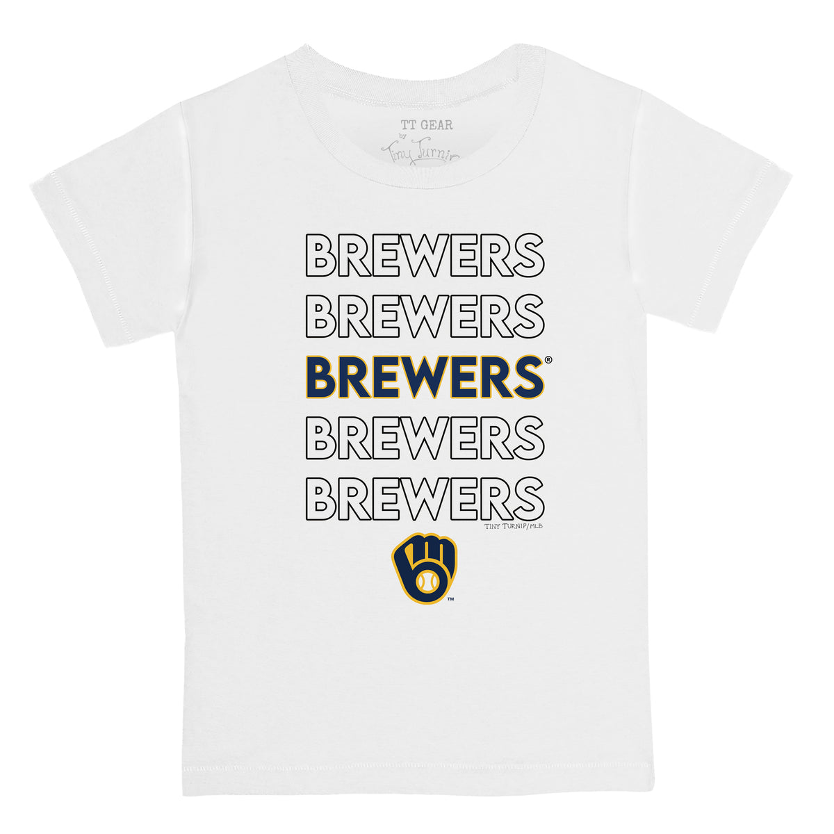 Milwaukee Brewers Stacked Tee Shirt