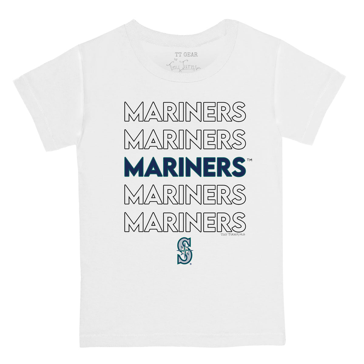 Seattle Mariners Stacked Tee Shirt