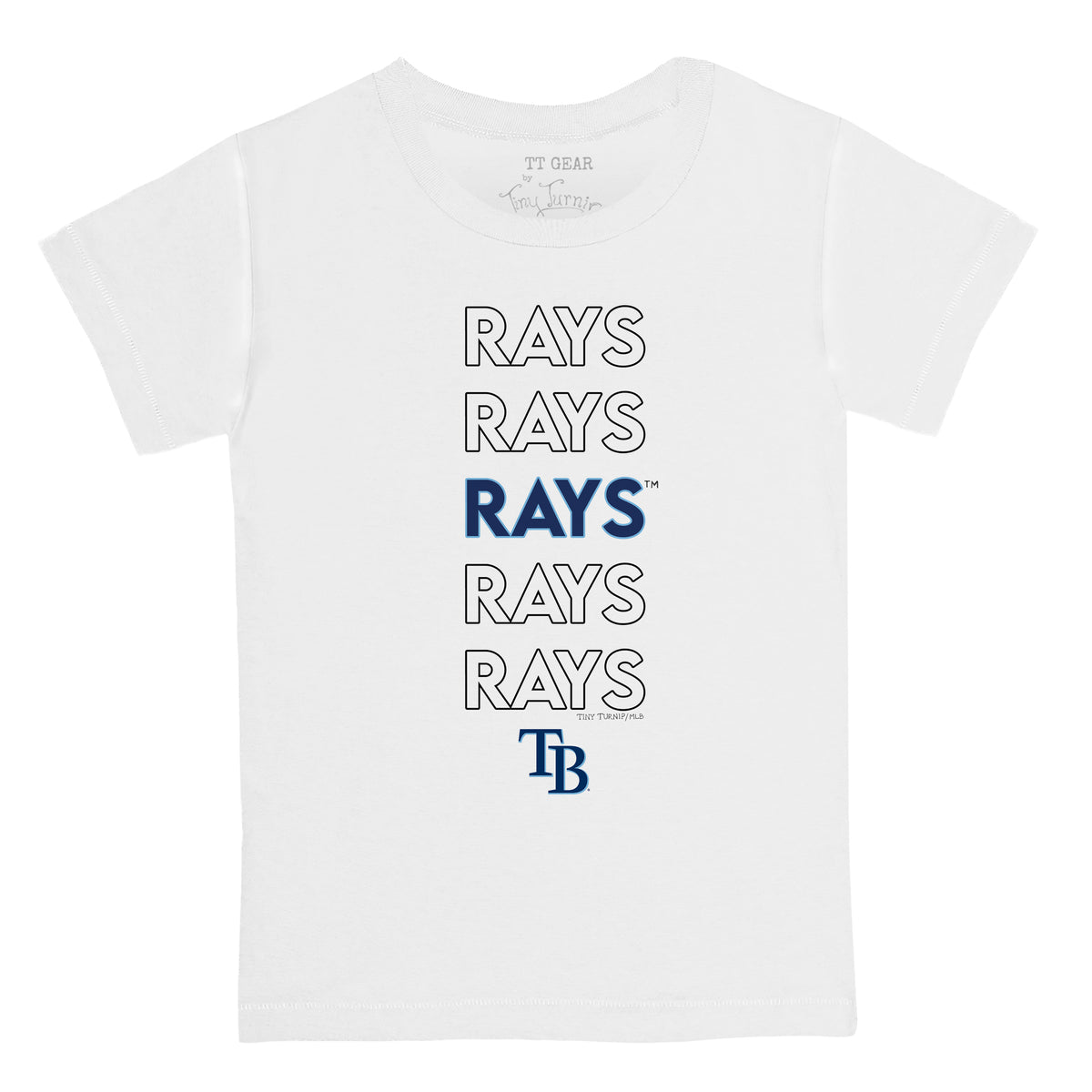 Tampa Bay Rays Stacked Tee Shirt