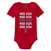 Boston Red Sox Stacked Short Sleeve Snapper