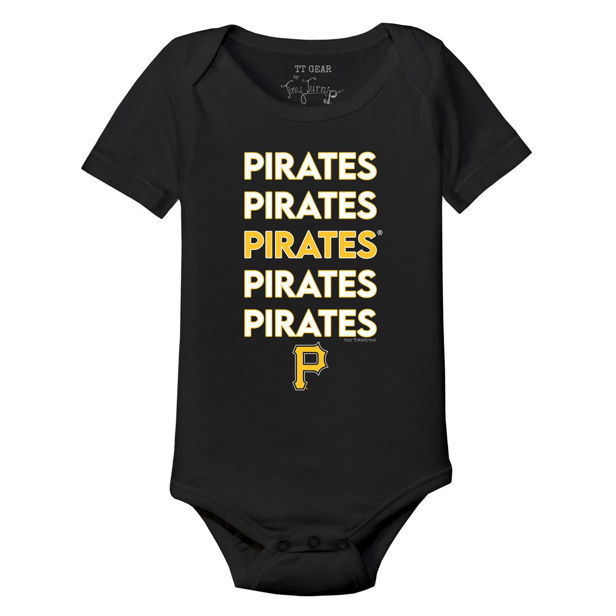 Pittsburgh Pirates Stacked Short Sleeve Snapper