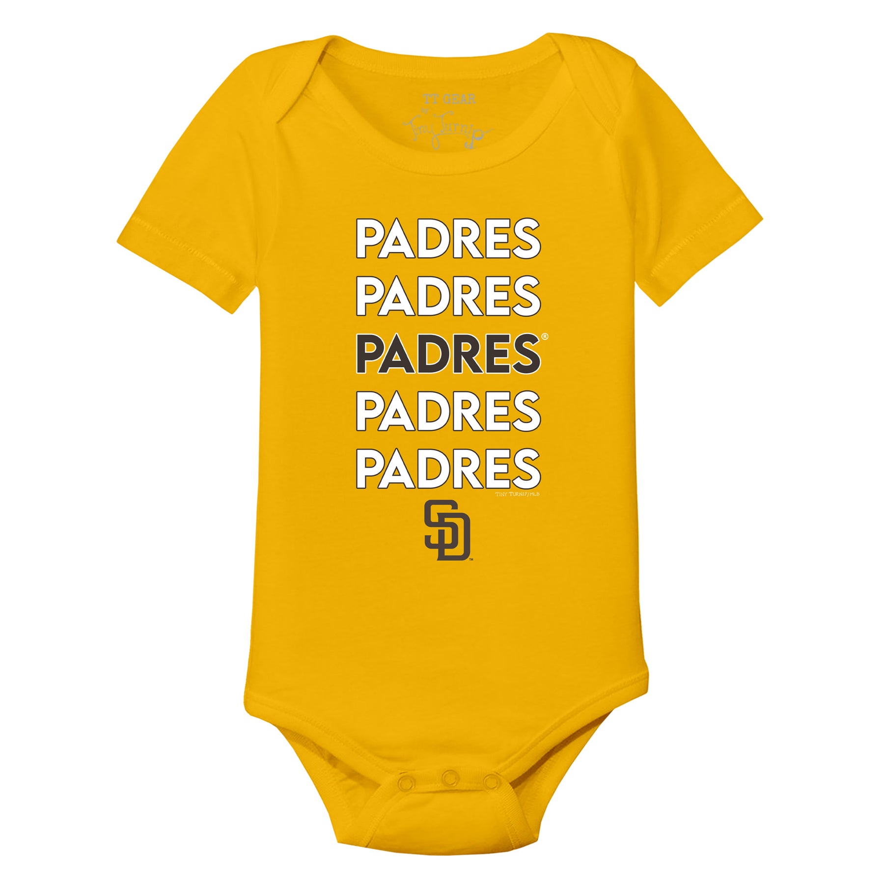 San Diego Padres Stacked Short Sleeve Snapper
