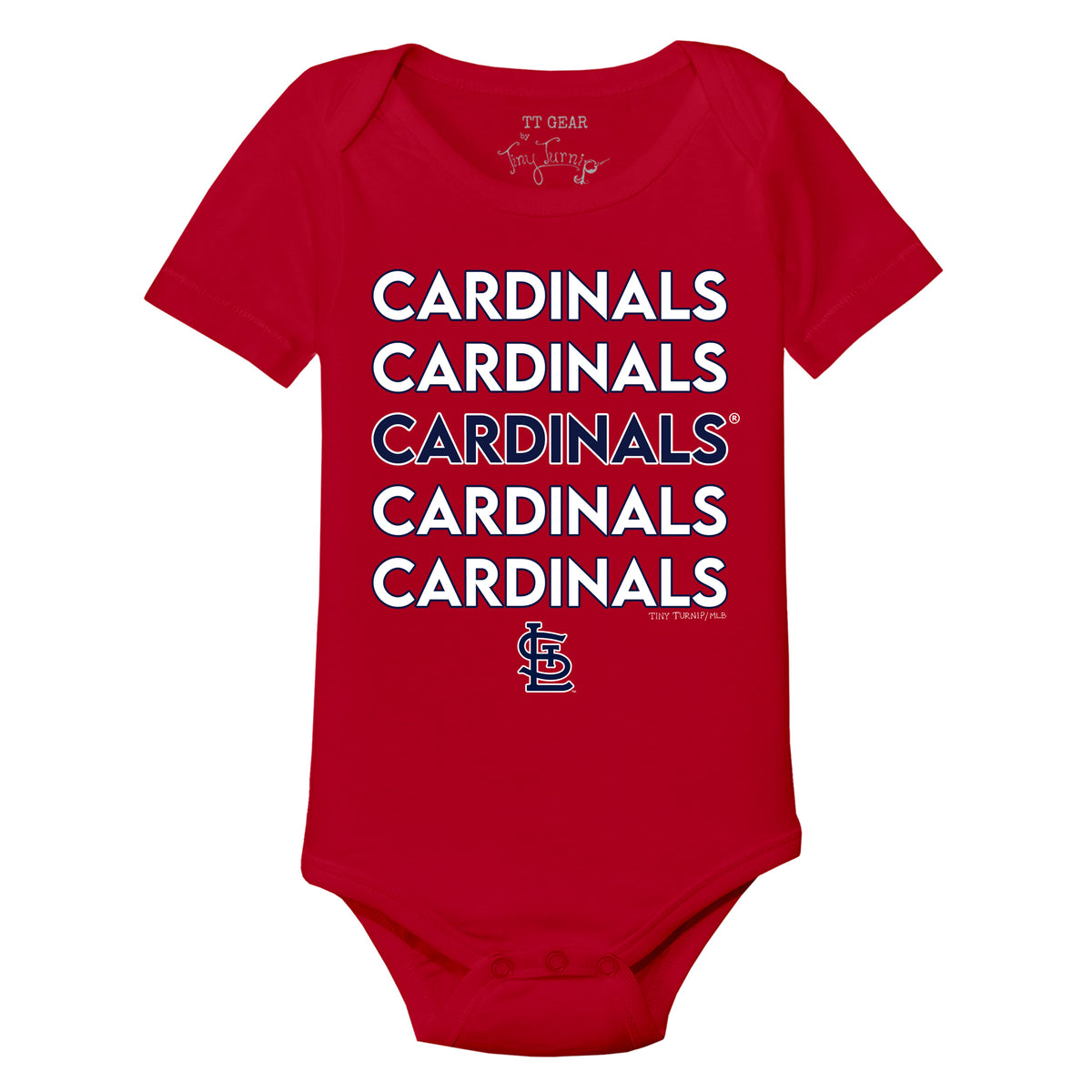 St. Louis Cardinals Stacked Short Sleeve Snapper