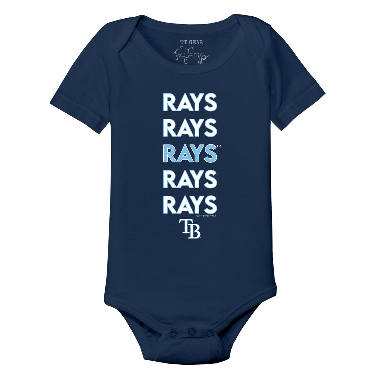 Tampa Bay Rays Stacked Short Sleeve Snapper