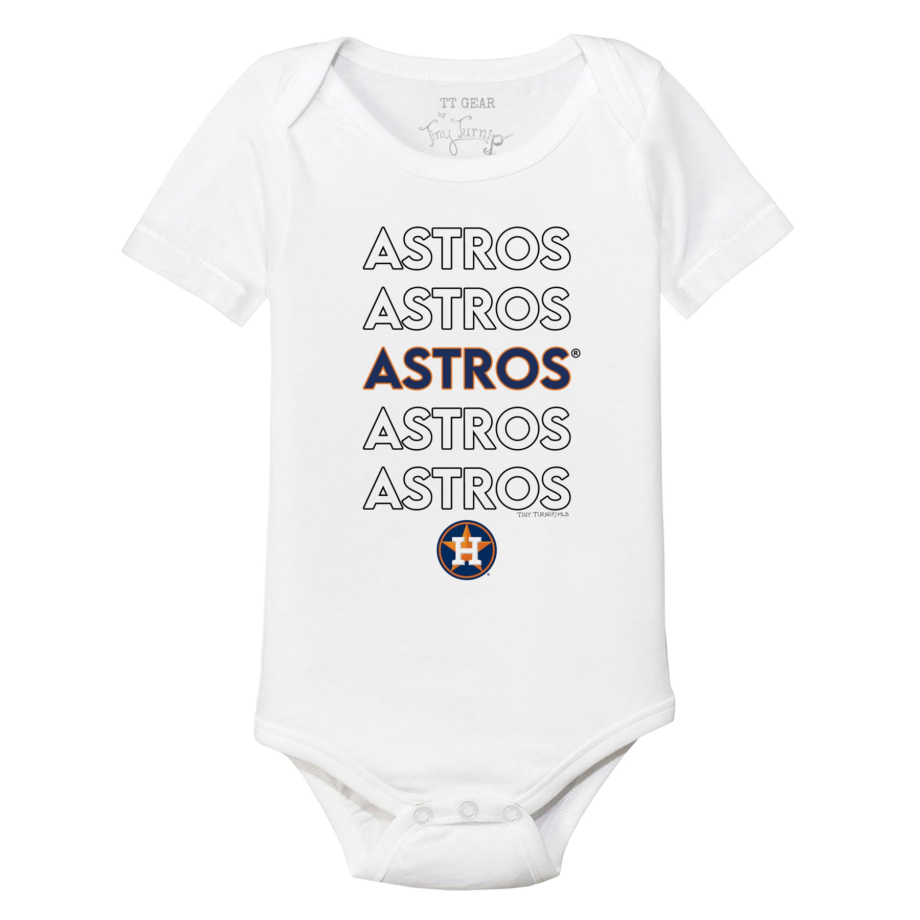 Houston Astros Dirt Ball Short Sleeve Snapper 24M / White